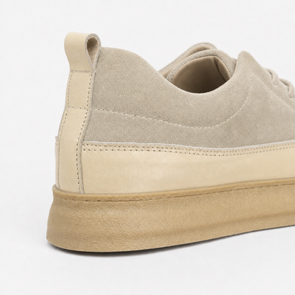 OR26 Baskets Sans Lacets Homme - Cuir Beige