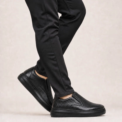 OR95 Ballerine En cuir Noir
