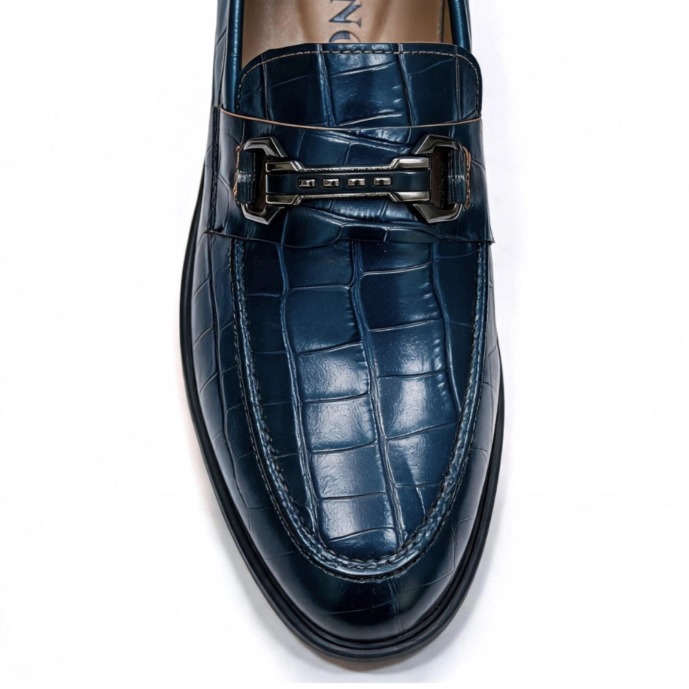 OR85 Bit Loafer Homme - Cuir Bleu Marine