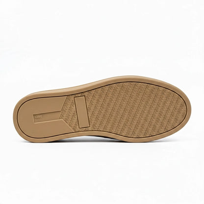 OR02 Sneakers Bi-Matière - Cuir Marron