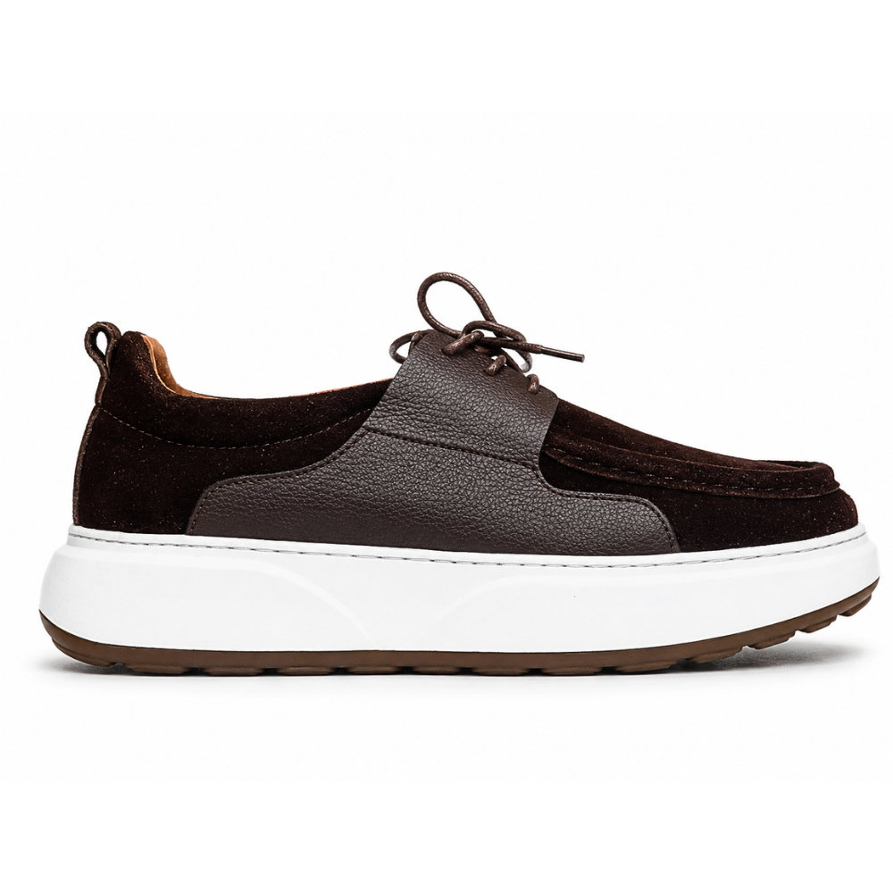 Valméro: Sneakers à Bout Mocassin Homme en  Cuir