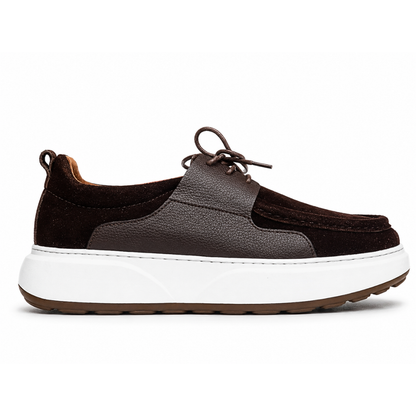 Valméro: Sneakers à Bout Mocassin Homme en  Cuir