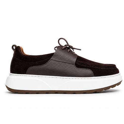 Valméro: Sneakers à Bout Mocassin Homme en  Cuir