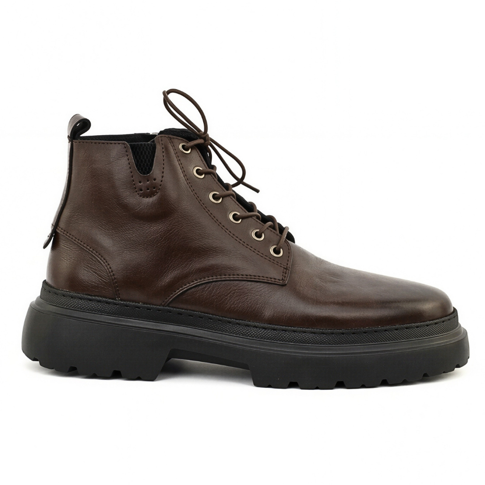 Bottine ORENO en Cuir Marron