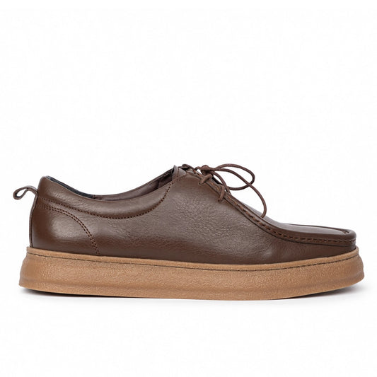 OR15 : Derby Mocassin en Cuir Marron