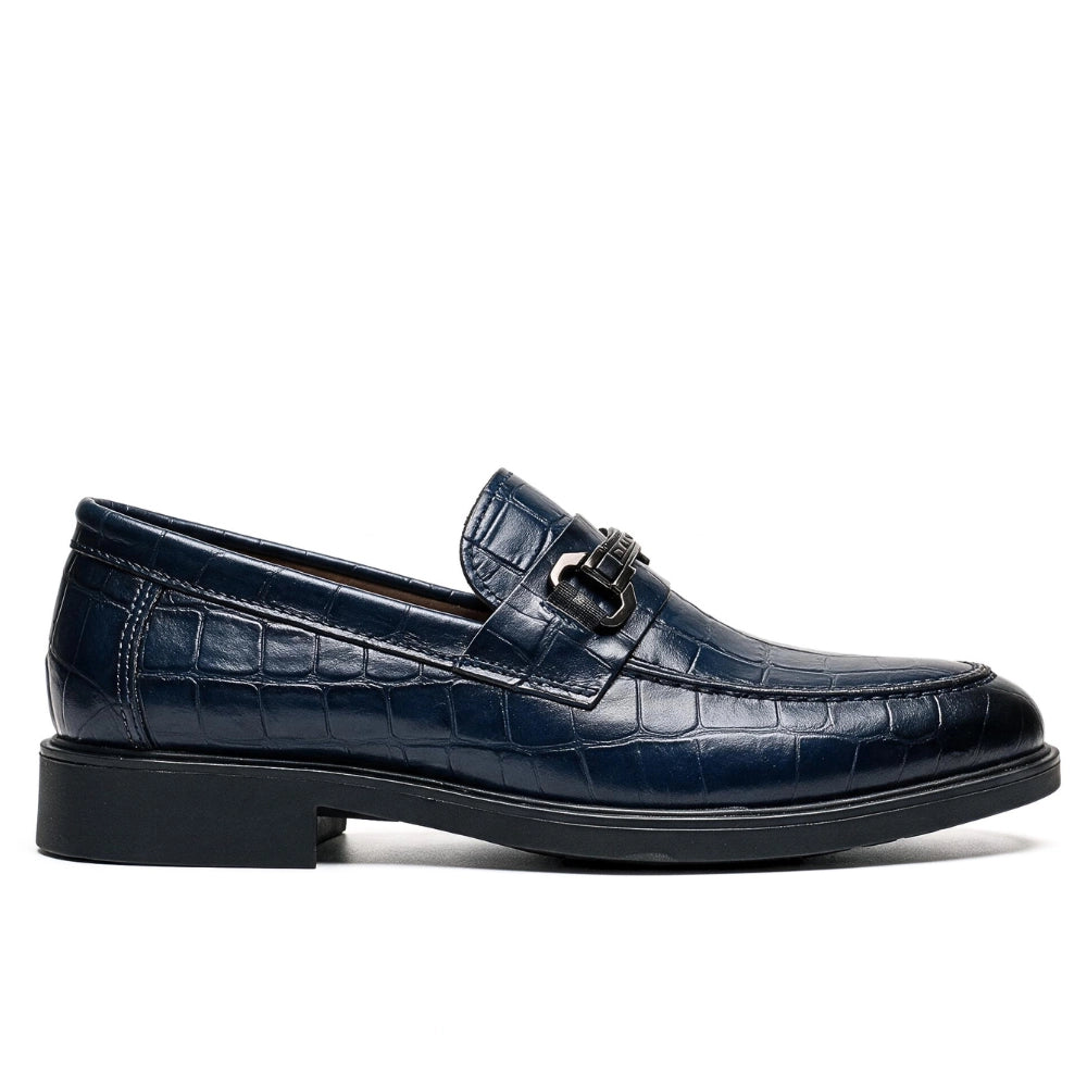 OR85 Bit Loafer Homme - Cuir Bleu Marine