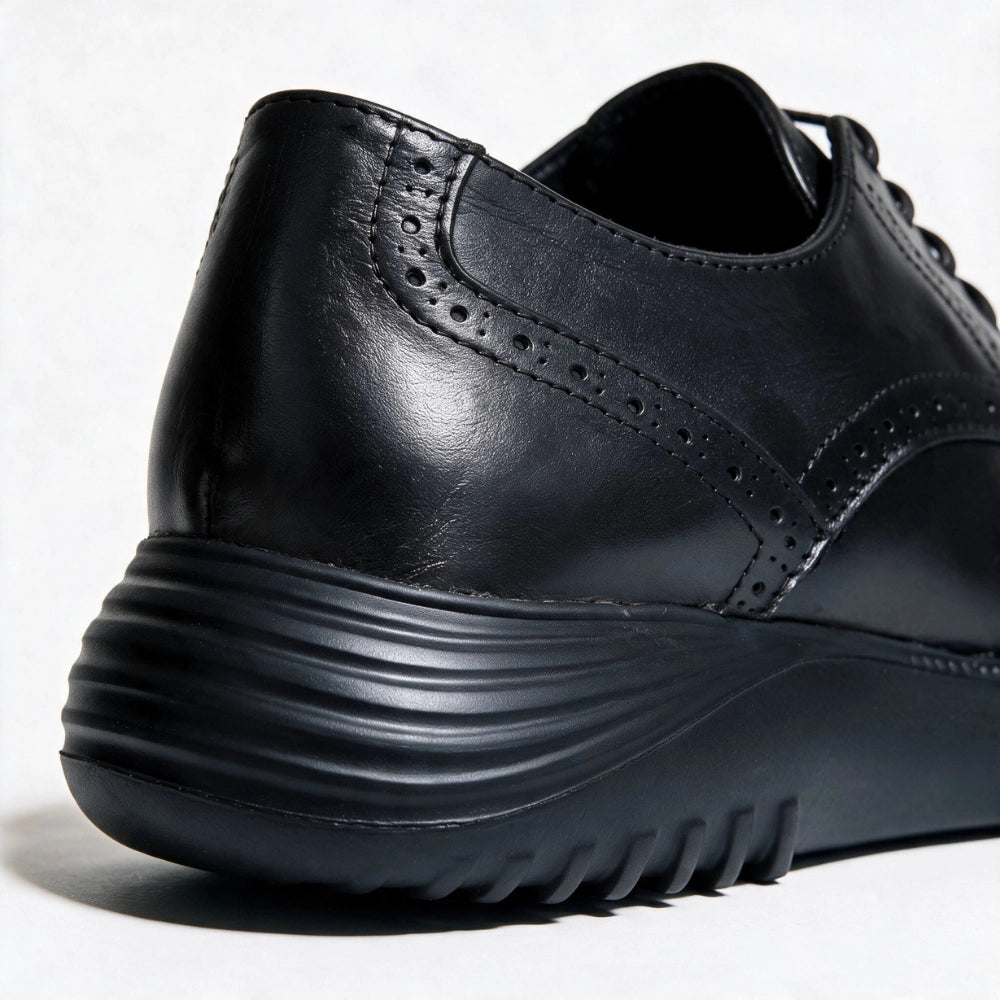 OR07 Derby Brogue Homme – Cuir Noir