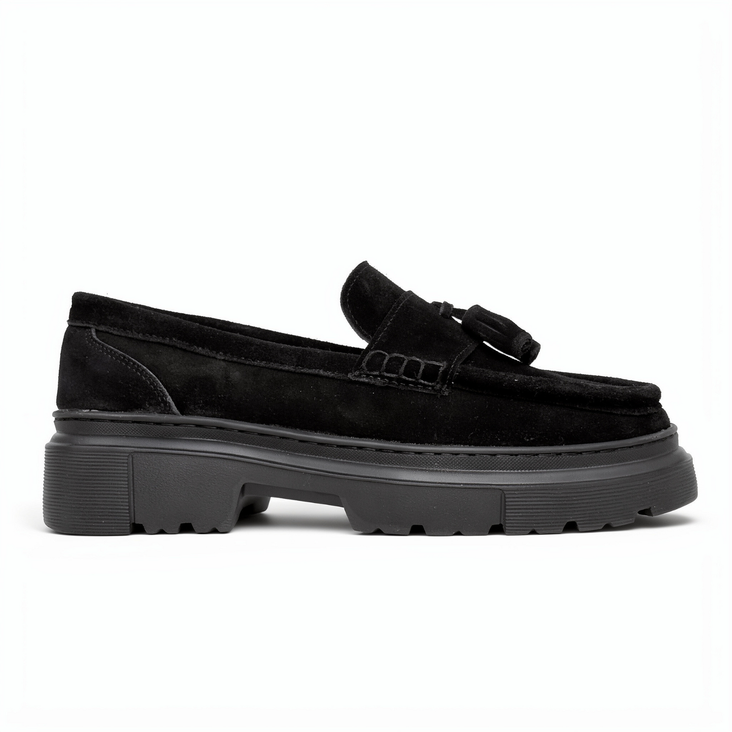 OR14 : Mocassins à Semelle Crantée Homme en Daim