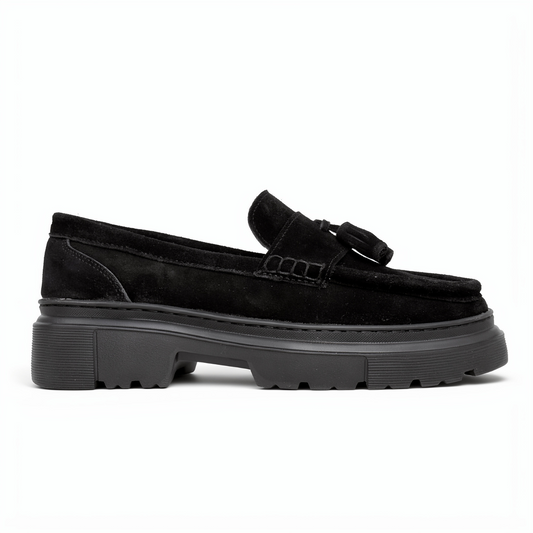 OR14 : Mocassins à Semelle Crantée Homme en Daim