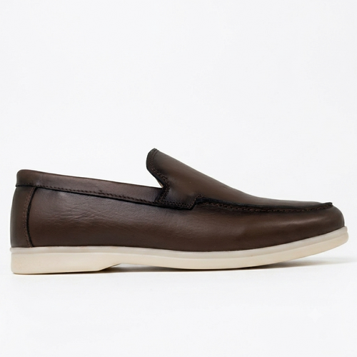 Le Marceau : Mocassins Homme en Cuir - Marron