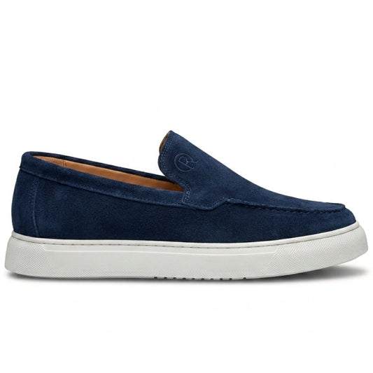 Valerio : Mocassins Homme - Bleu marine