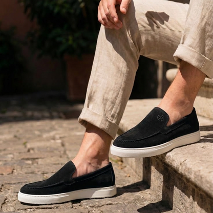 Valerio : Mocassins Homme - Noir