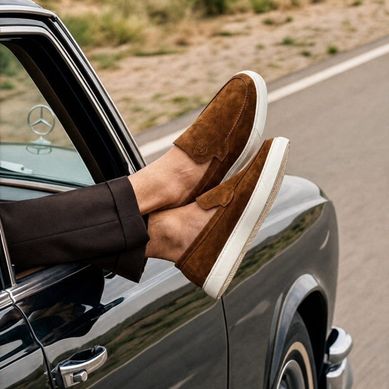 Valerio : Mocassins Homme - Marron