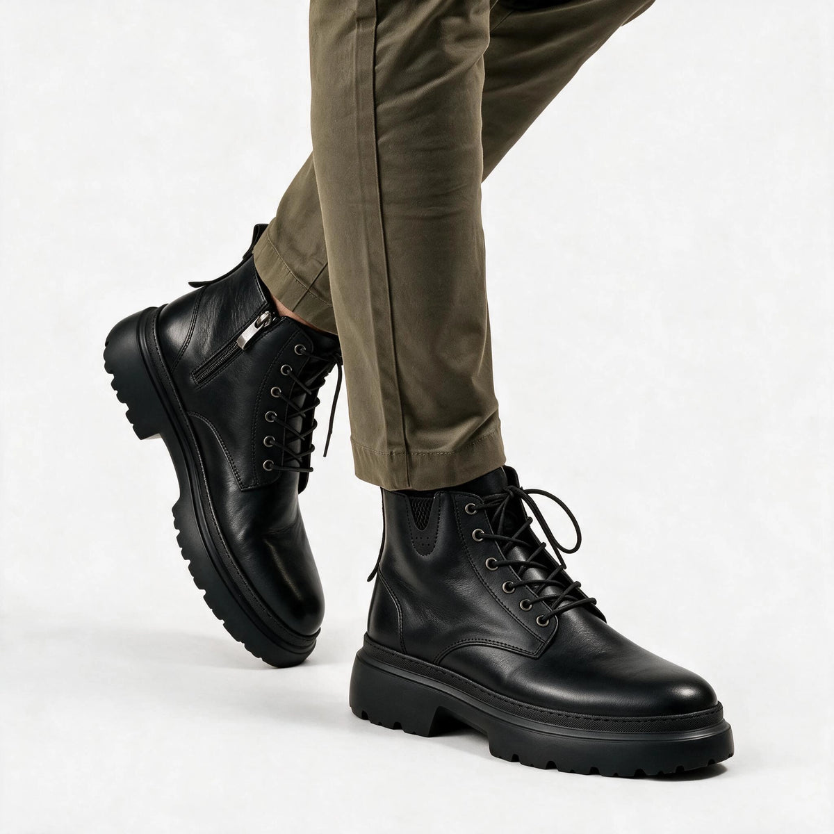OR76 Bottine ORENO en Cuir Noir