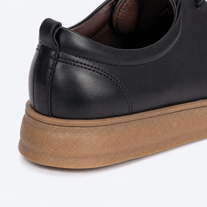OR15 : Derby Mocassin en Cuir Noir