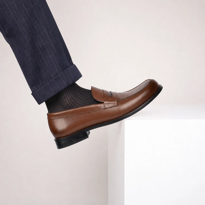 OR Loafer : Mocassins Homme en cuir Tabac