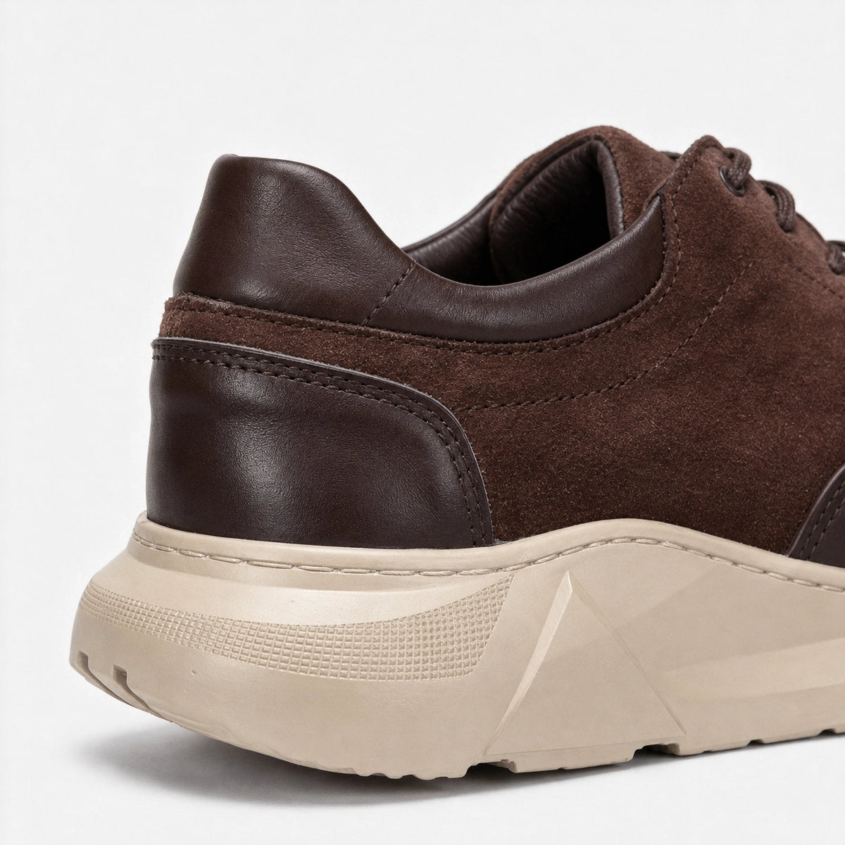 BASKET NOMADE EN CUIR - MARRON