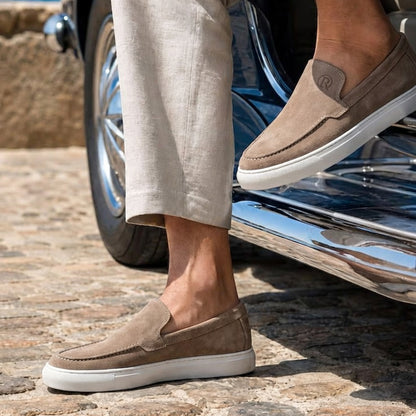 Valerio : Mocassins Homme - Beige