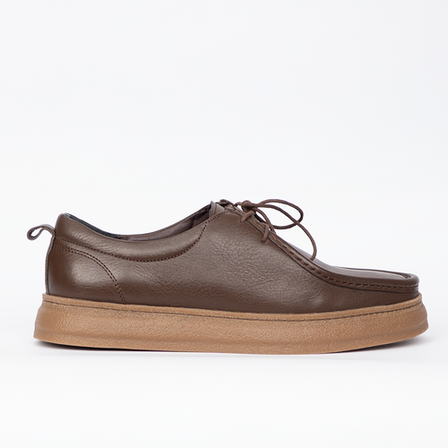 OR15 : Derby Mocassin en Cuir Marron