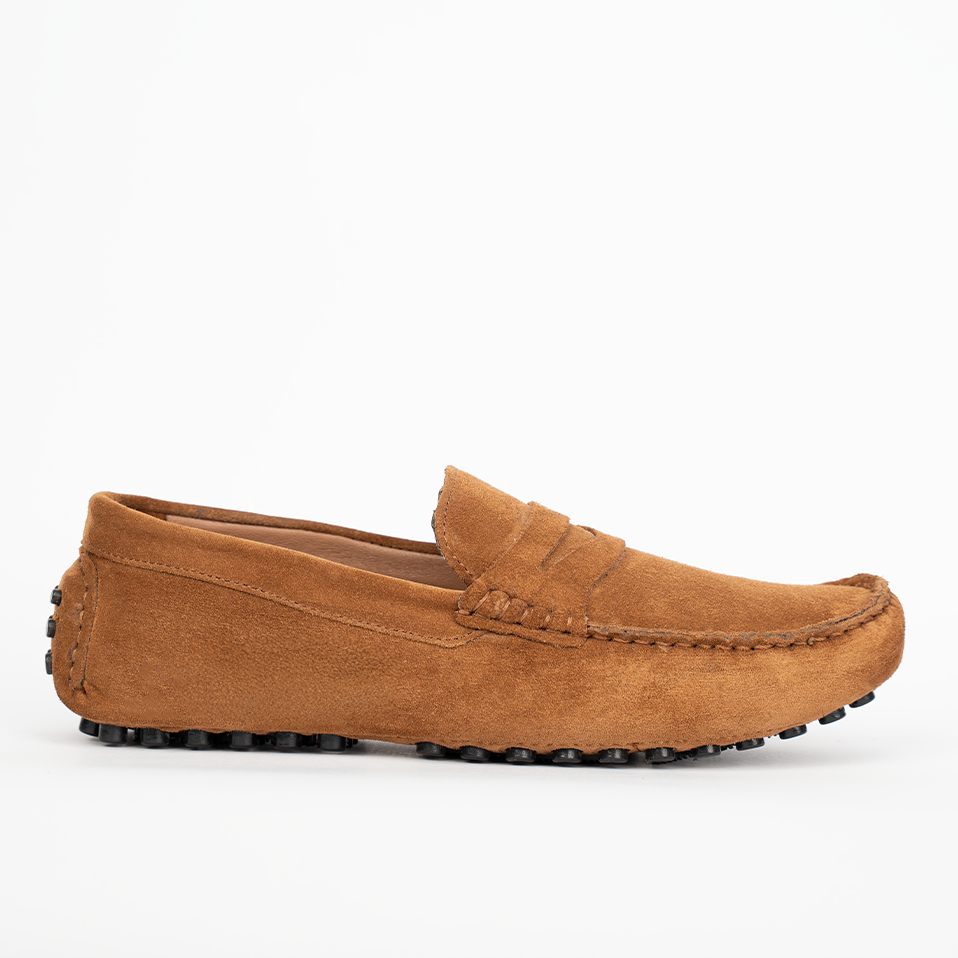 OR11: Mocassin Daim camel- homme