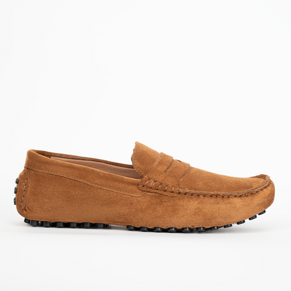 OR11: Mocassin Daim camel- homme
